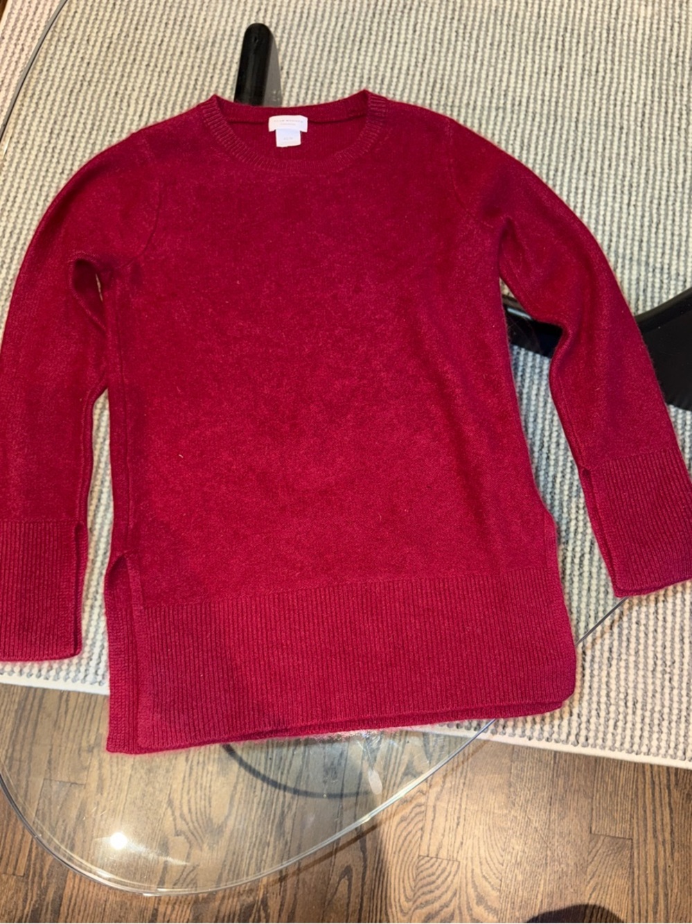 Club Monaco Red Crewneck Sweater
